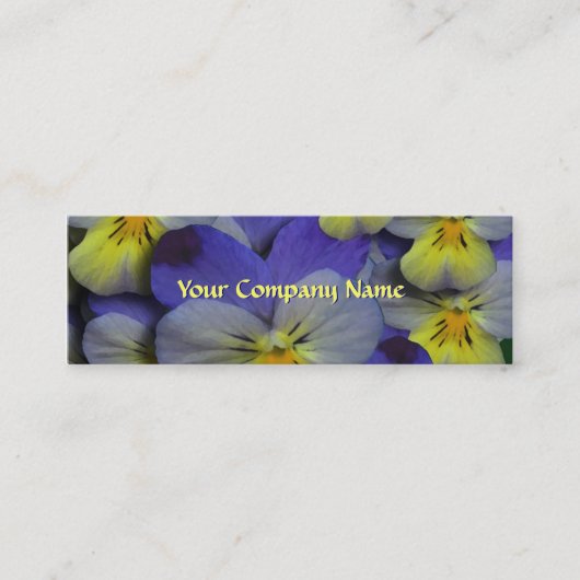 Pansy Floral Visitekaartje (Voorkant)