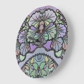 Pansy Flower abstract mozaïek paarse Grote Klok (Hoek)