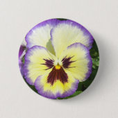 Pansy Flower Afbeeldingen Round Button (Voorkant)
