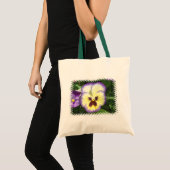 Pansy Flower Afbeeldingen Small Canvas Canvas tas (Voorkant (product))