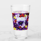 Pansy Flower Celebration, Drink Glass Glas (Achterkant)