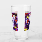 Pansy Flower Celebration, Drink Glass Glas (Links)