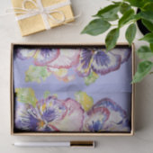  Pansy Flower Floral Lavendel Patroon Tissuepapier (Geschenk)