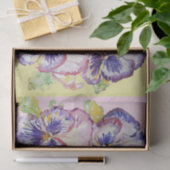  Pansy Flower Floral Pastel Roze Patroon Tissuepapier (Geschenk)