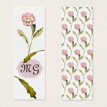 Pansy Flower met Initialen