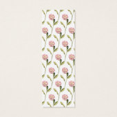 Pansy Flower met Initialen Mini Visitekaartjes (Achterkant)