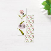 Pansy Flower met Initialen Mini Visitekaartjes (Bureau)