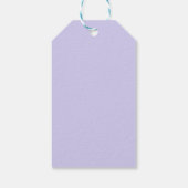 Pansy Flower Paars Stripe floral Happy Birthday Cadeaulabel (Achterkant)