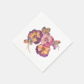 Pansy Flower Paper servetten (Hoek)