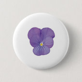 Pansy Flower Pin Badge Ronde Button 5,7 Cm (Voorkant)