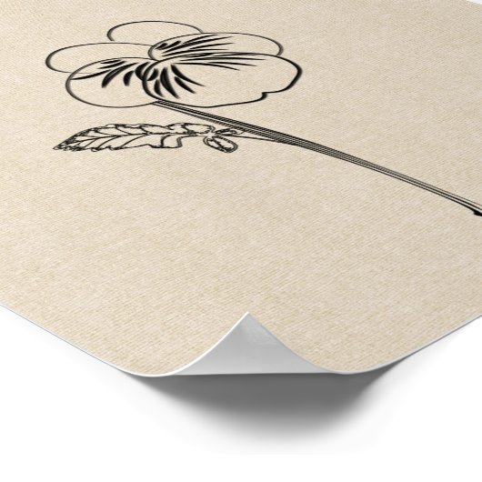 Pansy Flower Poster (Hoek)