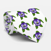 Pansy FLOWER ZEE TURTLE stropdas (Opgerold)