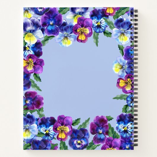  Pansy Flowers Christelijke Scriptcadeautjes Notitieboek (Achterkant)