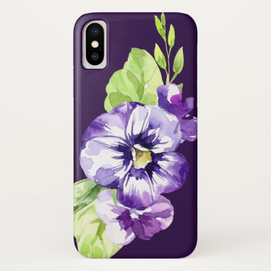 Pansy Flowers iPhone/iPad case (Achterkant)