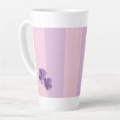 Pansy Flowers Latte Mok (Linkerhoek)