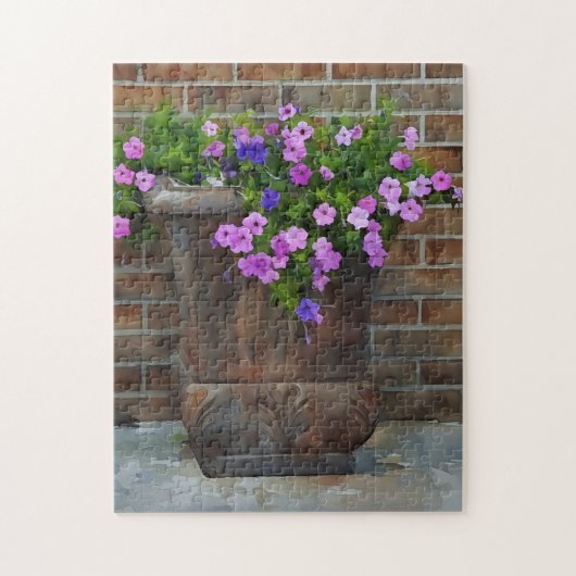  Pansy Flowers Planter Bloemenpuzzel Legpuzzel (Verticaal)