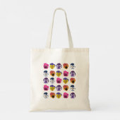 Pansy Flowers Tote Bag (Achterkant)