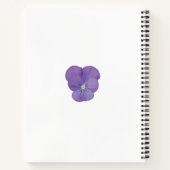 Pansy Focus Floral Notitieboek (Achterkant)