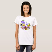 PANSY & FORGET-ME-NOT ~ Monogram T-Shirt (Voorkant volledig)