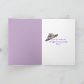 Pansy-fotokaart voor Moederdag Kaart (Binnen)