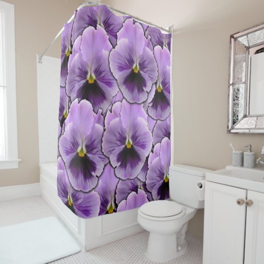 Pansy Garden Douchegordijn (In situ)