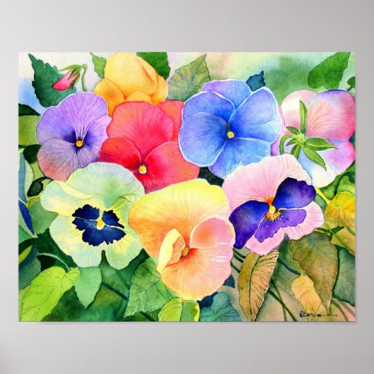 Pansy Garden Print (Voorkant)