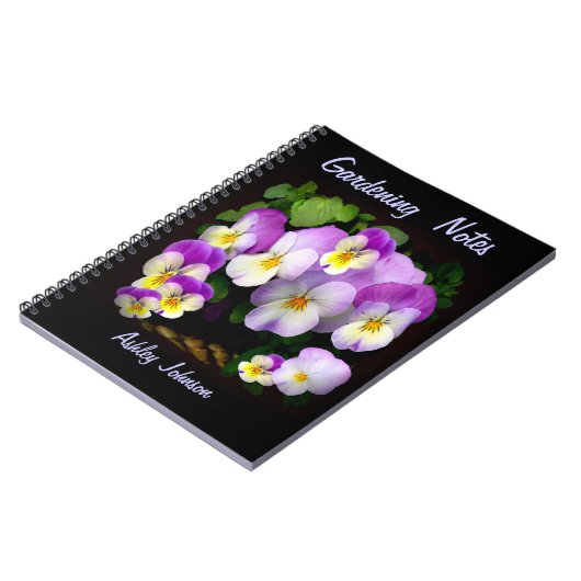  Pansy Gepersonaliseerd Notitieboek (Linkerzijde)