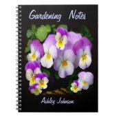 Pansy Gepersonaliseerd Notitieboek (Voorkant)