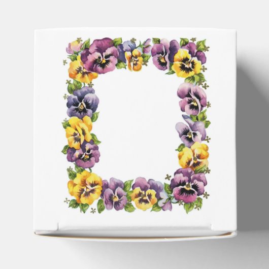 Pansy geschenkdoos bedankdoosjes (Bovenkant)