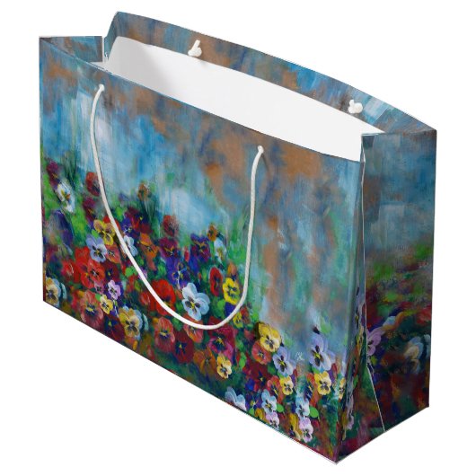 Pansy Gift Bag Groot Cadeauzakje (Achterkant Gekanteld)