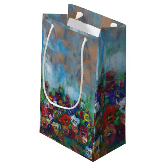 Pansy Gift Bag Klein Cadeauzakje (Achterkant Gekanteld)