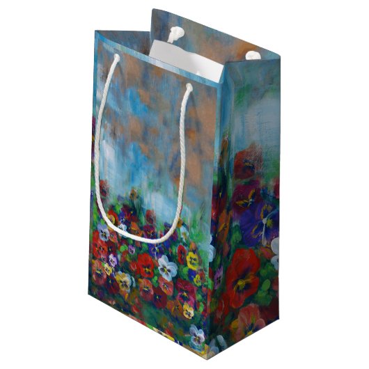 Pansy Gift Bag Klein Cadeauzakje (Achterkant Gekanteld)