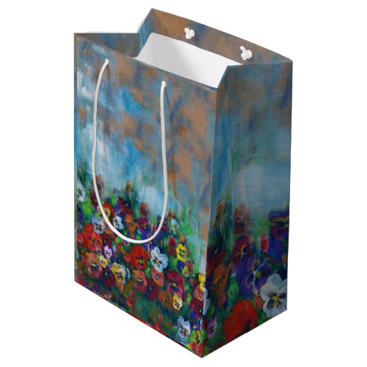 Pansy Gift Bag Medium Cadeauzakje (Achterkant Gekanteld)
