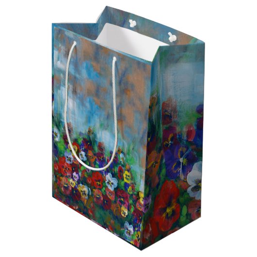 Pansy Gift Bag Medium Cadeauzakje (Achterkant Gekanteld)