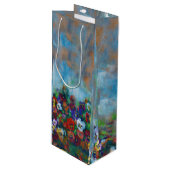 Pansy Gift Bag Wijn Cadeautas (Voorkant Gekanteld)