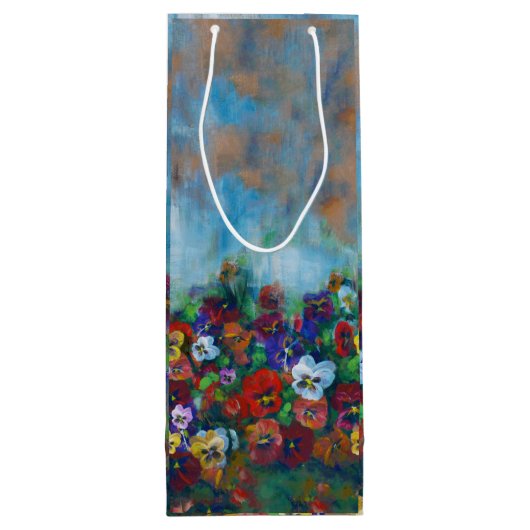 Pansy Gift Bag Wijn Cadeautas (Achterkant)