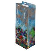 Pansy Gift Bag Wijn Cadeautas (Voorkant Gekanteld)