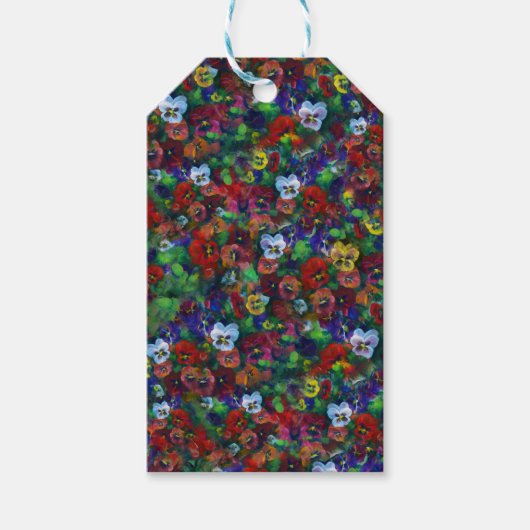 Pansy gift label cadeaulabel (Voorkant)