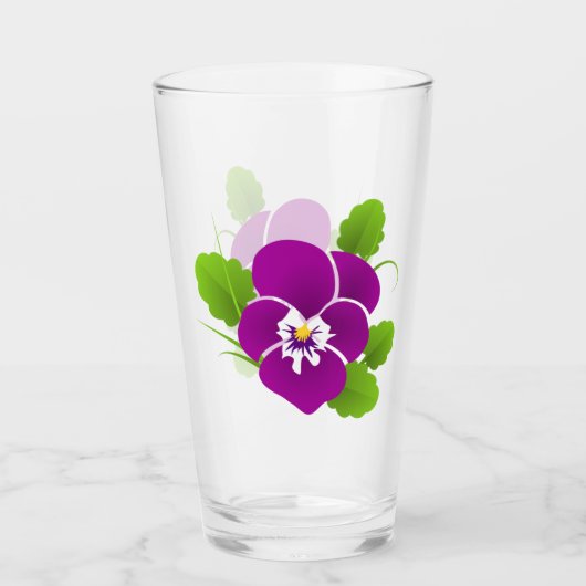 Pansy Glass Cup Glas (Voorkant)