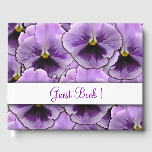 Pansy Guest Book Gastenboek (Voorkant)