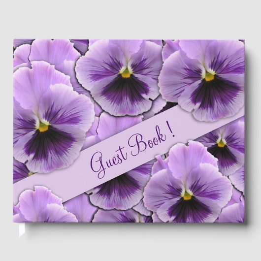 Pansy Guest Book Gastenboek (Voorkant)