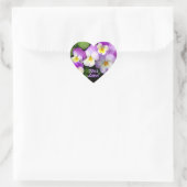 PANSY ~ Heart Envelope Sealer / Sticker (Tas)