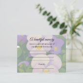 Pansy Herdenkingsbericht Kaart (Staand voorkant)