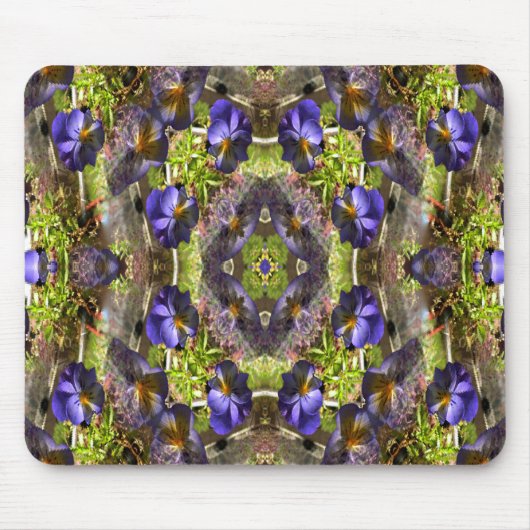 Pansy is op een platter... muismat (Voorkant)