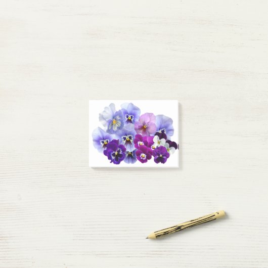 Pansy Isolated Violet Natuur Flower Violet Family. Post-it® Notes (Op bureau)