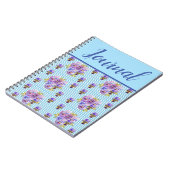 Pansy Journal Viola Blue Floral Notitieboek (Linkerzijde)