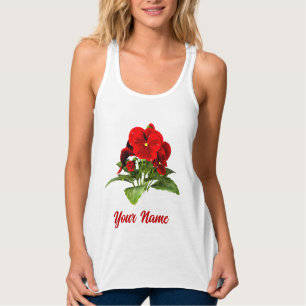Pansy Liefhebber Bloemstuk Persoonlijk Aangepast Tanktop