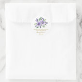 Pansy Memorial Funeral Seed Packet Ronde Sticker (Tas)