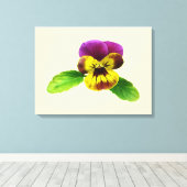 Pansy met lerende armen canvas afdruk (Insitu (Houten vloer))