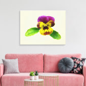 Pansy met lerende armen canvas afdruk (Insitu (Woonkamer))